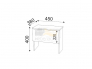 Тумба прикроватная Осло М15 Дуб крафт золотой