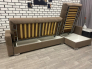 Диван Белиз с оттоманкой с подлокотниками Egida Teddy 014