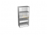 Шкаф-стеллаж четырёхъярусный двухсекционный с четырмя дверями ПД1
