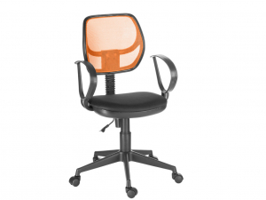 Кресло компьютерное Флеш Рондо черный/оранжевый