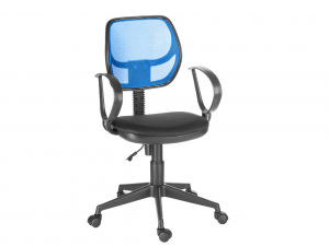 Кресло компьютерное Флеш рондо черный/синий