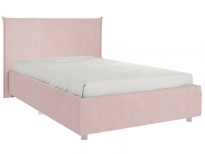 Кровать Квест 1200 велюр нежно-розовый
