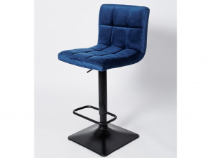 Барный стул BN 1012 синий вельвет