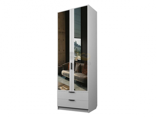 Шкаф с 2 ящиками Экон ЭШ3-РП-24-8-2я с зеркалами
